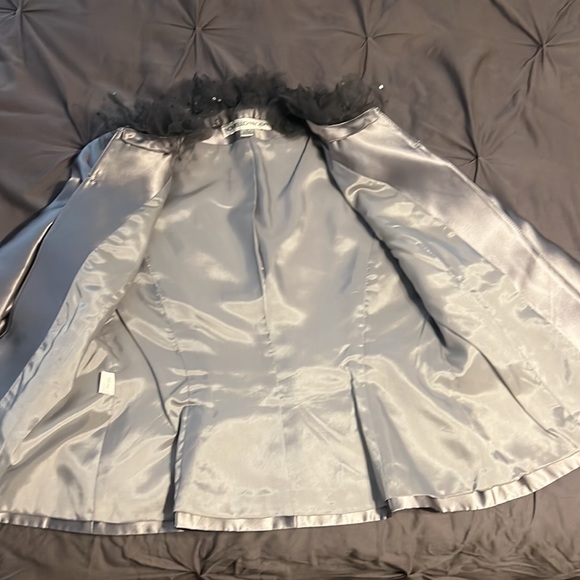 Noviello-Bloom Silk Skirt Suit - Picture 8 of 12